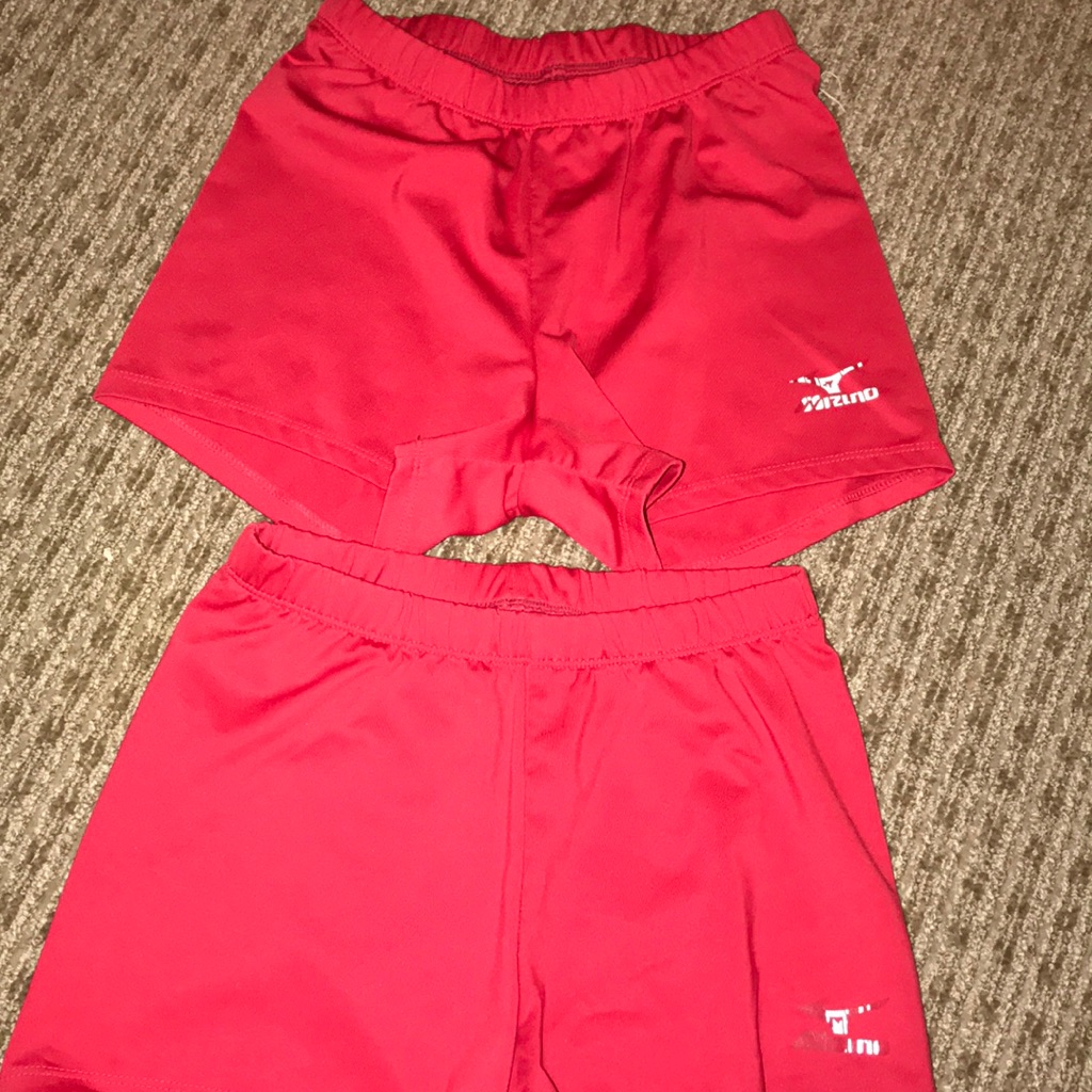2 Set Red Mizuno Spandex